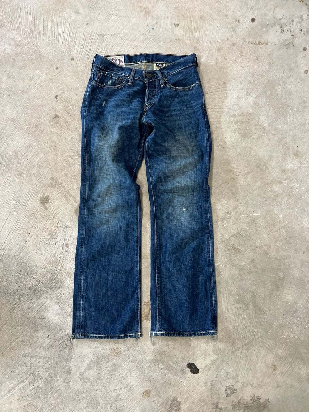Vintage Y2K Abercrombie & Fitch Bootcut Jeans Mens 32x30 Distressed Flare